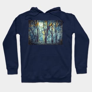 Full moon in the mystical woods Hoodie